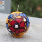 Coloured ball candle