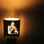 Puneeth Rajkumar shadow candle holder