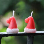 Christmas Santa Hat candle