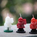 Small santa clous candle