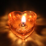 Heart T-Light Gel wax candle