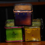 Colour Mosaic candle