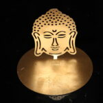 Buddha designed shadow candle