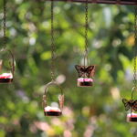 Butterfly designed candle holder